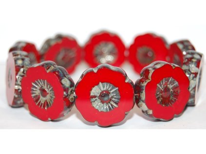 Hawaii flowers 22mm - Table cut beads