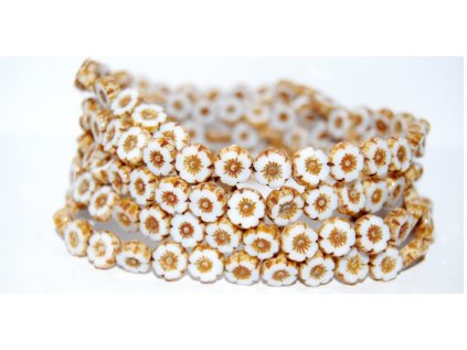 Hawaii flowers 8mm - Table cut beads