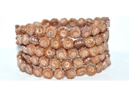 Hawaii flowers 8mm - Table cut beads