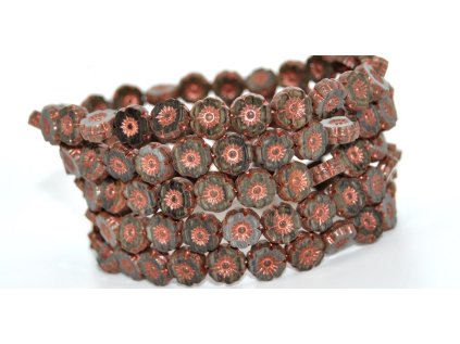 Hawaii flowers 8mm - Table cut beads