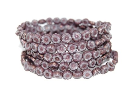 Hawaii flowers 8mm - Table cut beads