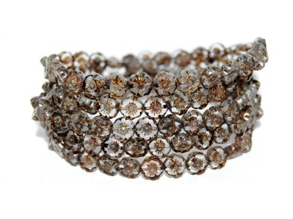 Hawaii flowers 8mm - Table cut beads