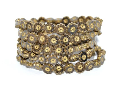 Hawaii flowers 8mm - Table cut beads