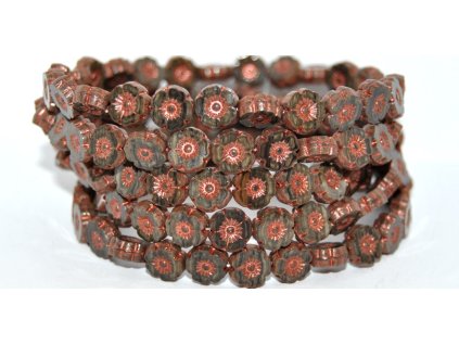 Hawaii flowers 8mm - Table cut beads