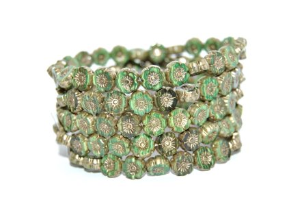 Hawaii flowers 8mm - Table cut beads