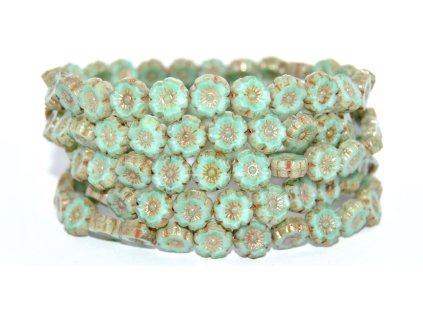 Hawaii flowers 8mm - Table cut beads