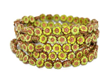 Hawaii flowers 8mm - Table cut beads