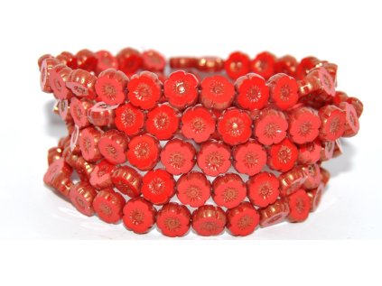 Hawaii flowers 8mm - Table cut beads