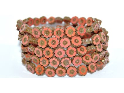 Hawaii flowers 8mm - Table cut beads