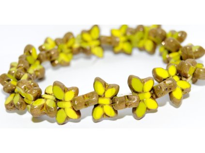 Butterfly - Table cut beads -20x12mm