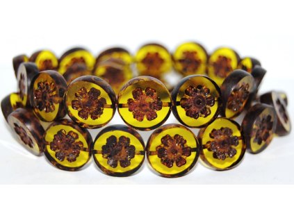 Table Cut Beads - Flower 16mm