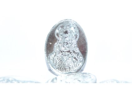 Cabochon -20x15mm- Religious motifinscription: VIEREEDE LOURDES