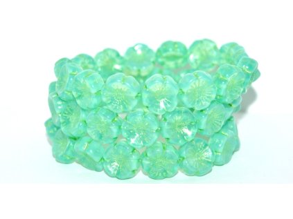 Hawaii flowers - 14mm - URANIUM GLASS
