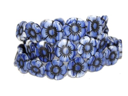 Flowers-5- 18mm - Pressed beads