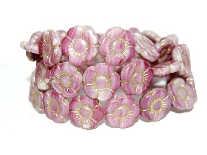 Flowers-5- 18mm - Pressed beads