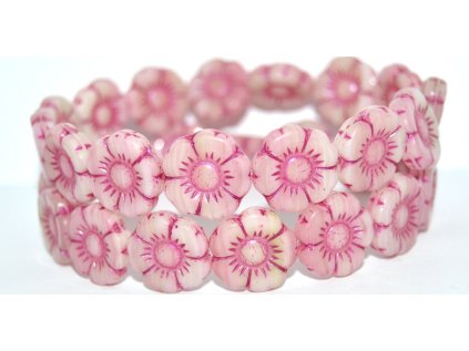 Flowers-5- 18mm - Pressed beads