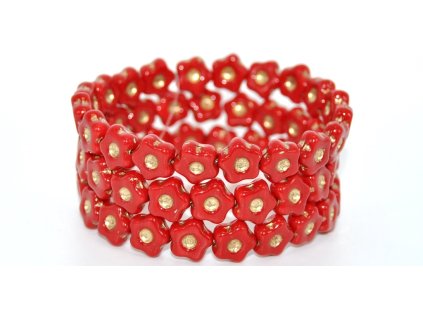 Flowers 11mm - pressed beads