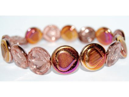 Pressed Beads - Hearts 21mm