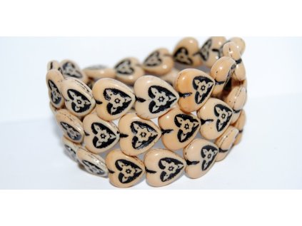 Hearts with Flowers 16x16mm