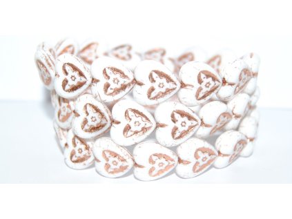 Hearts with Flowers 16x16mm