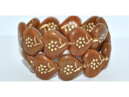 Hearts - beads 18x17mm