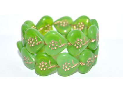 Hearts - beads 18x17mm