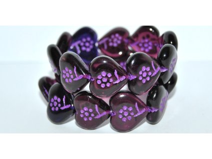 Hearts - beads 18x17mm