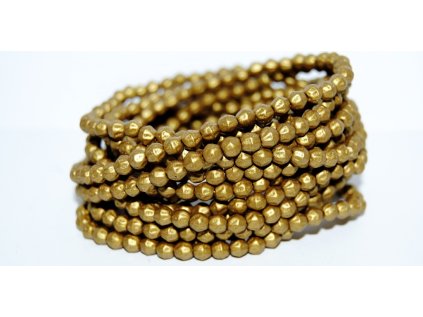Shaped round beads 4mm