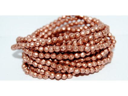 Shaped round beads 4mm