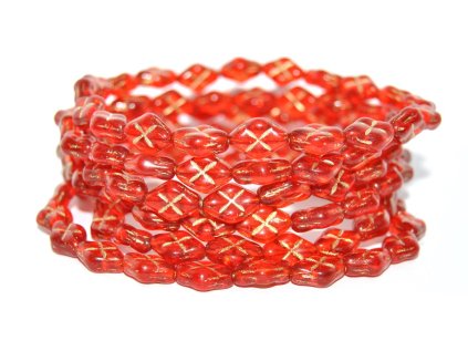 Pressed Beads - 12x8mm