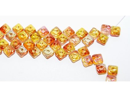 Tile with flower-Squares-2hole