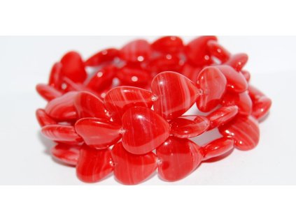 Pressed beads -Hearts 16x15mm