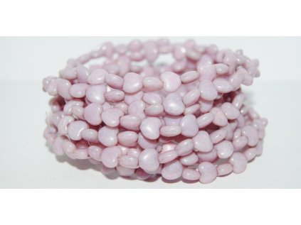 Pressed beads- Hearts 8mm