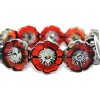 Hawaii flowers 22mm - Table cut beads