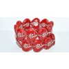 Hearts - beads 18x17mm