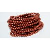 Shaped round beads 4mm