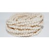 Shaped round beads 4mm