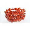 Pressed beads -Hearts 16x15mm