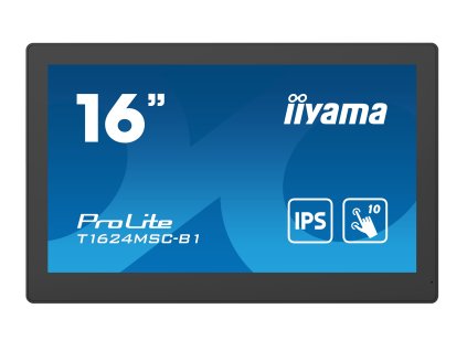16" iiyama T1624MSC-B1: FHD, HDMI, Media Player