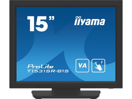15" iiyama T1531SR-B1S: VA, 1024x768, DP, HDMI