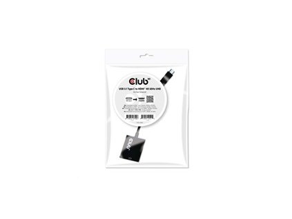 Aktívny USB adaptér Club3D 3.1 Typ C na HDMI 2.0 UHD 4K60Hz HDR, 17 cm
