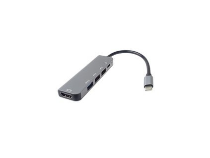 PremiumCord Adaptér USB-C na HDMI + USB3.0 + 2x USB2.0 + PD(power delivery)