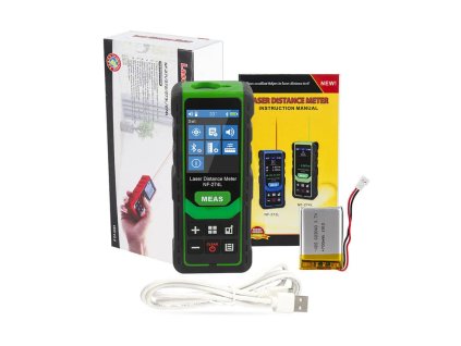W-Star Laserový meter vzdialenosti WSNF274L, 80m, hlas, BT, zelený lúč, sčítanie, odčítanie