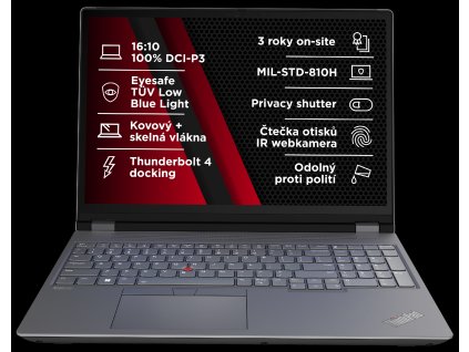 Lenovo ThinkPad P/P16 Gen 2/i7-14700HX/16"/2560x1600/32GB/1TB SSD/RTX 2000A/W11P/Black/3R
