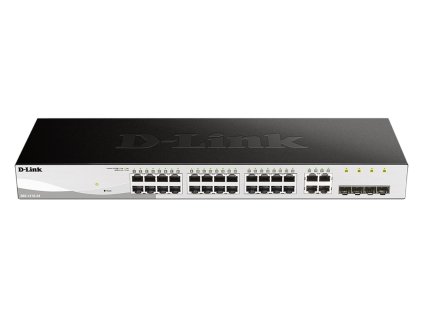 D-Link DGS-1210-24 Smart switch, 24x GbE, 4x RJ45/SFP, fanless
