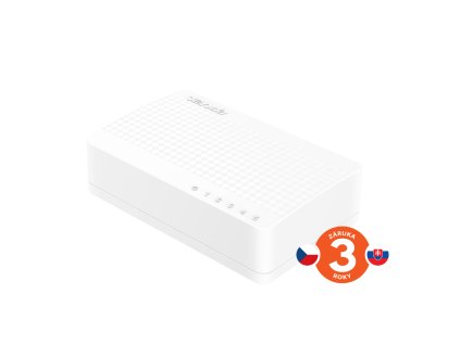S105 5 x 10/100 Mb/s Mini Eco Switch, Desktop, Auto MDI/MDIX, do 1,5 Watt, fanless