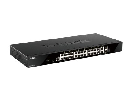 D-Link DGS-1520-28 24 portov GE + 2 10GE portov + 2 SFP+ Smart Managed Switch