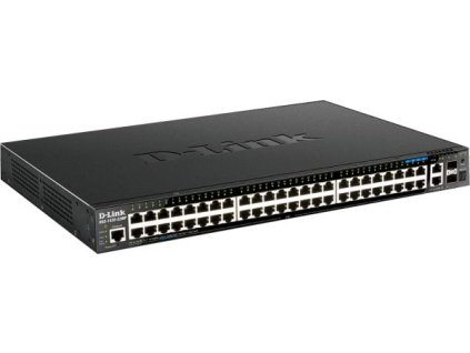 D-Link DGS-1520-52MP 44 portov GE PoE + 4 portov 2.5 GE PoE + 2 10 GE portov + 2 SFP+ Smart Mang. Sw.