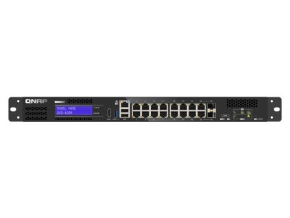 QNAP riadený switch QGD-1600-8G (16x GbE, 4core CPU, 8GB RAM, 2x 2,5" SATA, 2x PCIe, 1x HDMI, 3x USB)