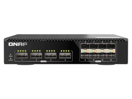 QNAP riadený switch QSW-M7308R-4X (4x 100GbE porty + 8x 25GbE porty, polovičná šírka)